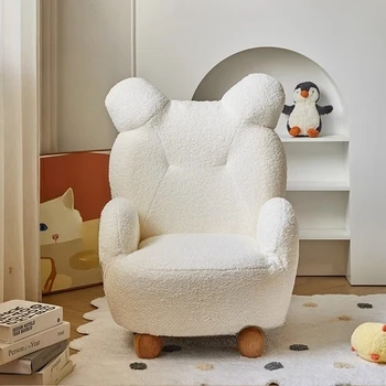 Современные милые детские диваны для гостиной, уголок для чтения, детский диван, креативное кресло со спинкой в виде мультяшного медведя, детская мебель