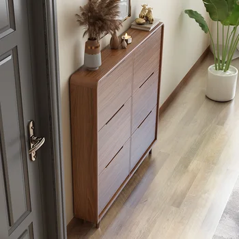 Современный шкаф для обуви для прихожей с деревянным дизайном, Необычный Органайзер, шкаф для обуви, Пыленепроницаемая мебель для дома Szafka Na Buty