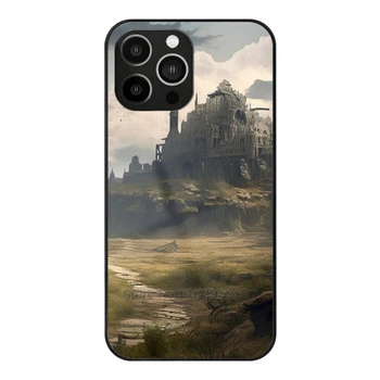 Стеклянный Чехол Castle In Ruins Для Apple Iphone 14 13 Pro 11 12 7 8 Plus Xr X Xs Max 6S 5S Закаленный Чехол Для Телефона В Постапокалиптическом стиле