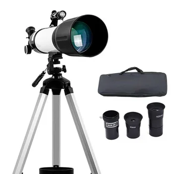 Телескопы для взрослых с апертурой 80/90 мм, Профессиональный Астрономический Рефракторный телескоп для детей и начинающих - с сумкой для переноски
