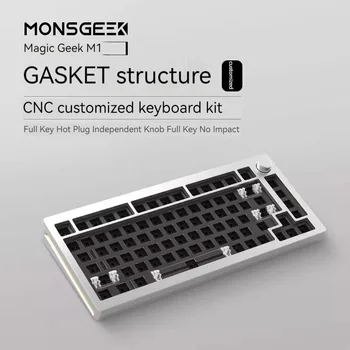 Трехрежимная механическая клавиатура Monsgeek M1, алюминиевый комплект Tuotuo, индивидуальная киберспортивная игра с горячим подключением и набор Rgb-градиентной клавиатуры