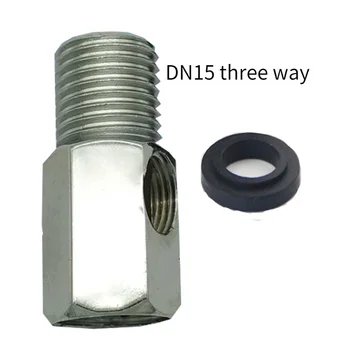 трехходовой водяной шаровой кран для водоочистителя металлический латунный впускной клапан DN10 DN15 разъемный тройник DN15