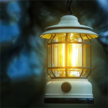 Уличная походная лампа ZK30 Type-C с быстрой зарядкой, декоративная лампа для зарядки в палатке, ретро портативный походный фонарь