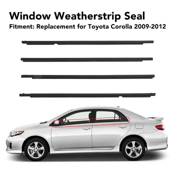 Уплотнитель на дверном окне 7573012300 Замена ремня безопасности на наружном окне для Toyota Corolla с 2009 по 2012 год 7571012780
