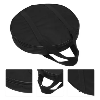 Утолщенный держатель для хранения Гонга, переносная защитная сумка для тарелок, черная сумка для инструментов с ручкой, водонепроницаемая сумка для переноски