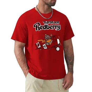 Футболка Baron Von Redberry, футболки для тяжеловесов, винтажные футболки для мальчиков, белые футболки, футболки для мужчин, упаковка