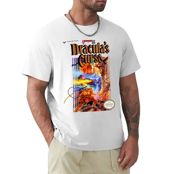 Футболка Castlevania 3, короткая эстетичная одежда, забавная футболка, мужские футболки большого и высокого размера.