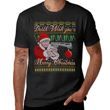 Футболка Death Wish You A Merry Christmas, футболки для любителей спорта, новое издание, футболки, мужские летние топы, мужская одежда