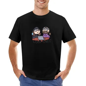 Футболка MS PAINT, крутая рубашка / Cold Ones, футболка для мальчика, короткая мужская футболка с графическим рисунком, хип-хоп