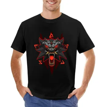 Футболка Oni Wolf с винтажной графикой, футболки с тяжелым весом для мужчин