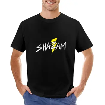 Футболка Shazam, футболка с животным принтом для мальчиков, короткие мужские футболки