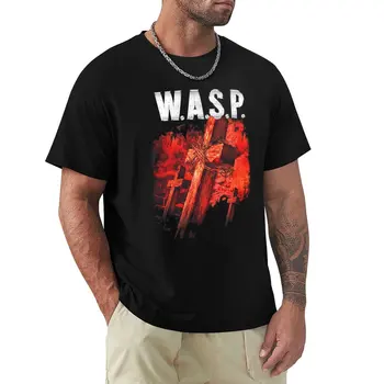 Футболка WASP Band Golgotha для мальчиков, рубашка с животным принтом, футболки с кошками, футболки для мужчин