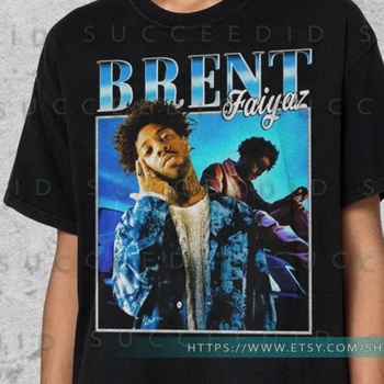 Футболка Брента Файяза, винтажный хип-хоп-рэп-тур 90-х, футболка унисекс, сделано в США
