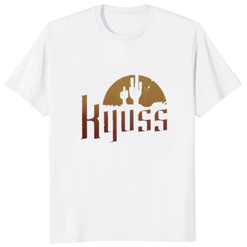 Футболка с графическим принтом Kyuss Heavy Metal, Уличная Хипстерская Повседневная Женская футболка Harajuku, Удобная Дышащая Модная Мужская футболка