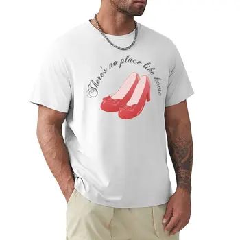 Футболка с Рубиновыми тапочками, футболки с милой одеждой, мужские футболки с графическим рисунком