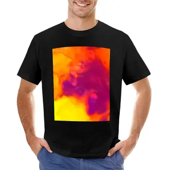 Футболка с цветным рисунком (fluid art), футболки оверсайз, мужская футболка