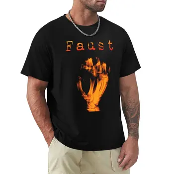 Футболки Faust Krautrock Band, простые футболки, забавные футболки, спортивные рубашки, мужские тренировочные рубашки.