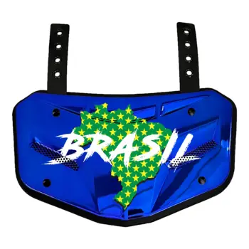 Футбольные накладки под флаг Бразилии, защита от ударов для взрослых и молодежи, накладки для поясницы для регби