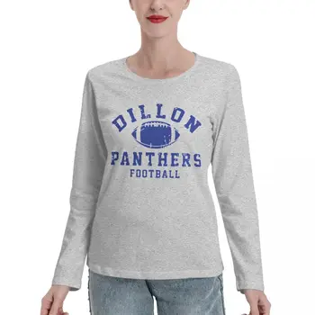 Футбольные Футболки Dillon Panthers С длинным рукавом, аниме, корейское модное платье-футболка для Женщин, длинное