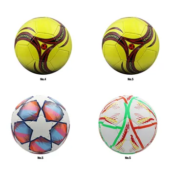 Футбольный мяч из искусственной кожи, размер 4 - вдохновляет на командную работу и веселье во время тренировок, футбольных соревнований, футбольных тренировок
