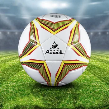 Футбольный мяч стандартного размера 5 из ПВХ, сшитый машинным способом, прочный взрывозащищенный тренировочный мяч для помещений и улицы, спортивное оборудование для взрослых