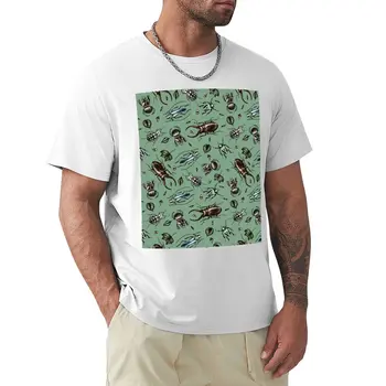 Цветной узор в виде жука - Коллекция футболок с насекомыми, мужские футболки оверсайз, мужские футболки fruit of the loom