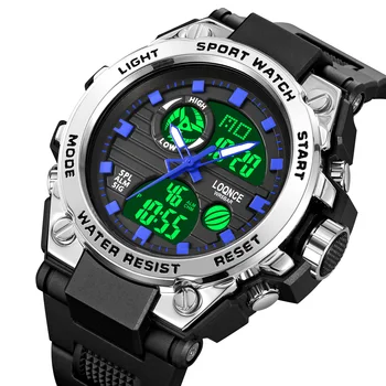 Часы LOQNCE Мужские спортивные часы Военные кварцевые часы Мужские водонепроницаемые часы S Shock Мужские часы relogio masculino