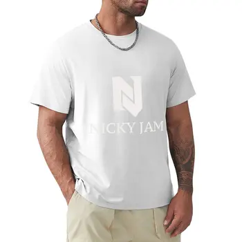 Черная футболка Nicky Jam, футболка на заказ, создайте свою собственную футболку с коротким рукавом, мужские однотонные футболки большого размера