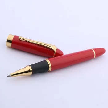 Шариковая ручка Jinhao 450 из красного мрамора с золотой отделкой 0,5 мм