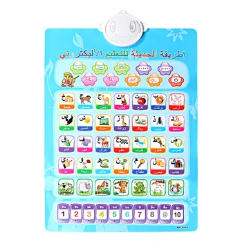 Электронная интерактивная настенная таблица с алфавитом для малышей, животными и цифрами, изучение английского языка для малышей, развивающие игрушки для